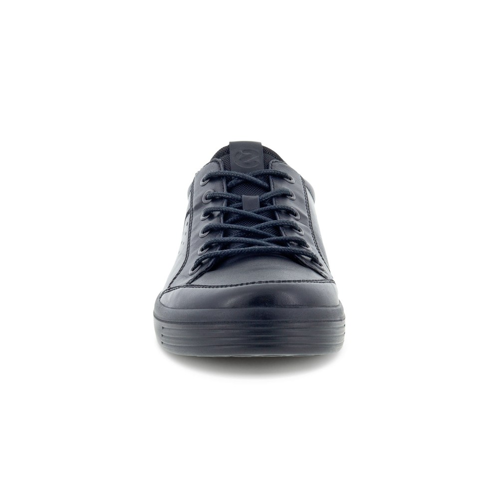 Mens Sneakers - ECCO Soft Classic - Black - 3098YNHBJ